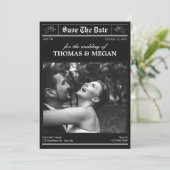 Save The Date journal photo mariage (Debout devant)