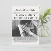 Save The Date Journal Unique Élégant Photo Mariage (Debout devant)