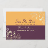 Save The Date Joyaux Tons Mariage Enregistrer La Date (Devant)
