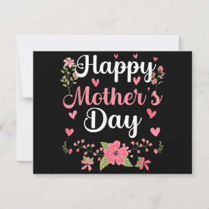 Save The Date Joyeuse fête des mères maman mignonne Florale femm