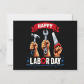 Save The Date Joyeuse fête du travail (Dos)