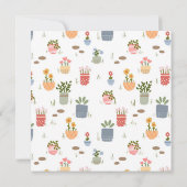 Save The Date Joyeuse Nouvelle Maison Fleur Maison Fête de Créat (Dos)