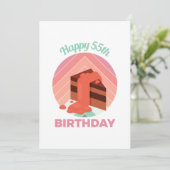 Save The Date Joyeux anniversaire de Pastel 55e Birthday Party C (Debout devant)