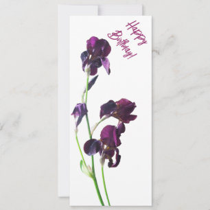 Save The Date Joyeux anniversaire joli fleurs violettes simples