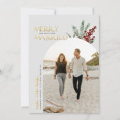 Save The Date Joyeux Et Bientôt Être Marié Noël Sauvez Le (Devant)