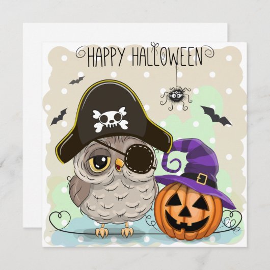 Save The Date Joyeux Halloween (Devant / Derrière)