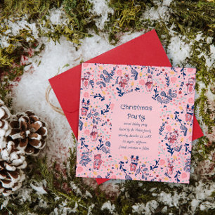 Save The Date Joyeux Noël aux amis de la forêt hivernale