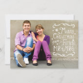 Save The Date Joyeux Noël du futur M. et Mme Photo (Devant)