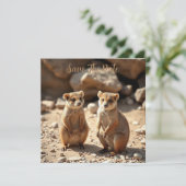 Save The Date Jumeaux Quokka australiens (Debout devant)