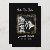 Save The Date Jusqu'à la mort Dia De Los Muertos Date à retenir (Devant / Derrière)