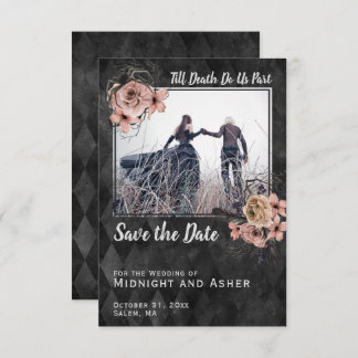 Save The Date Jusqu'à la mort Faisons-nous partie Rose gothique 