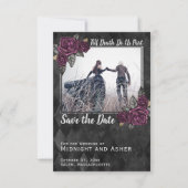 Save The Date Jusqu'à la mort Faisons-nous partie Rose gothique (Devant)