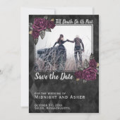 Save The Date Jusqu'à la mort Faisons-nous partie Rose gothique (Devant)