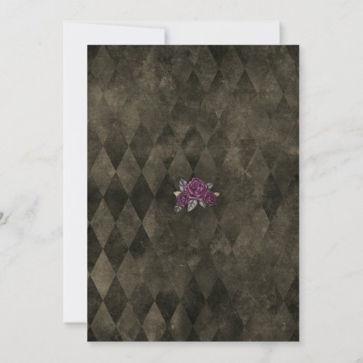 Save The Date Jusqu'à la mort Faisons-nous partie Rose gothique  (Dos)