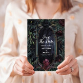 Save The Date Jusqu'à la mort nous séparons le Mariage gothique 