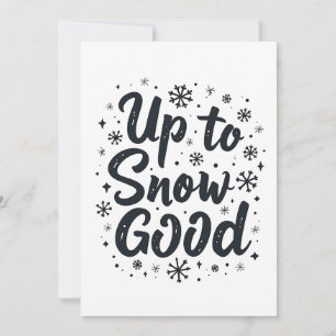 Save The Date Jusqu'à neige bonne drôle flocon de neige de Noël