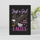 Save The Date Just Girl Who Loves Eagles (Debout devant)