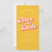 Save The Date Juste Peachy non photo mariage Enregistrer la date (Devant)