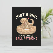 Save The Date Juste Une Fille Qui Aime Ball Python (Debout devant)