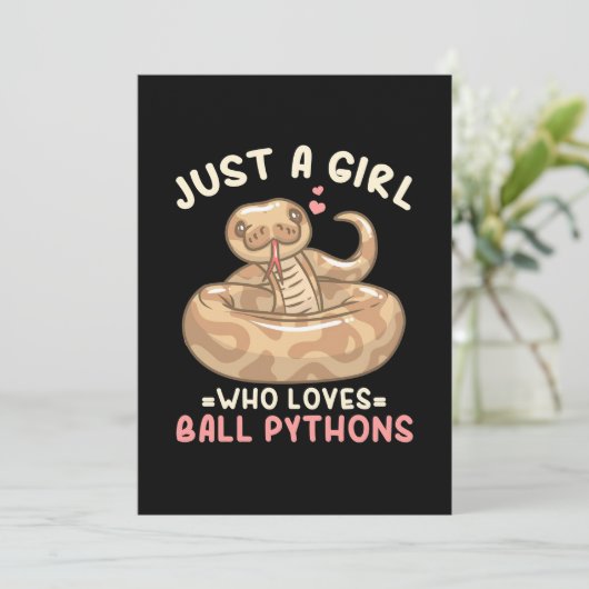 Save The Date Juste Une Fille Qui Aime Ball Python (Debout devant)