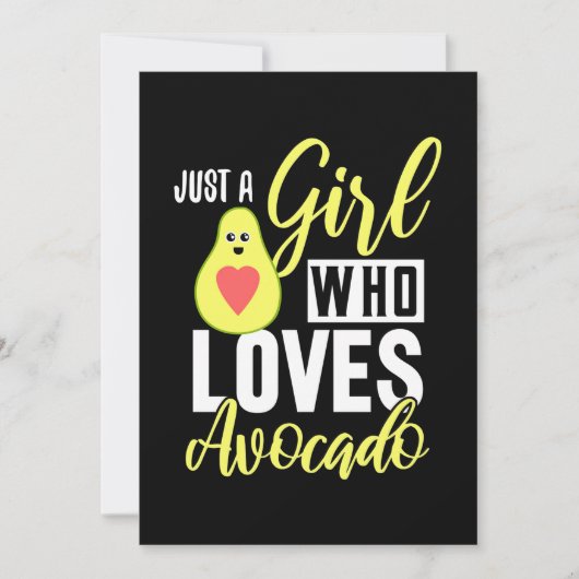 Save The Date Juste Une Fille Qui Aime L'Avocado (Devant)