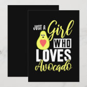 Save The Date Juste Une Fille Qui Aime L'Avocado (Devant / Derrière)