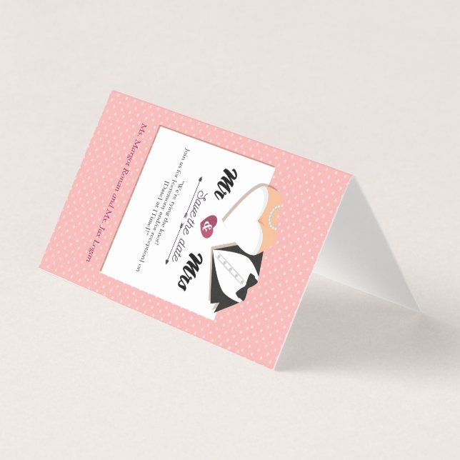 Save the date! kaart (Voorkant)