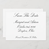 Save The Date Kaart (Voorkant / Achterkant)