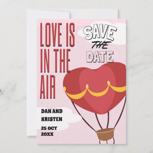 Save the date kaart (Voorkant)