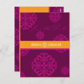 SAVE THE DATE KAART :: charm 1 (Voorkant / Achterkant)