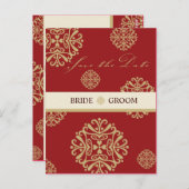 SAVE THE DATE KAART :: charm 9 (Voorkant / Achterkant)