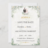 Save The Date Kaart | Hamza & Rita (Voorkant)