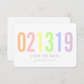 Save the Date Kaart - Icecream Day (Voorkant / Achterkant)