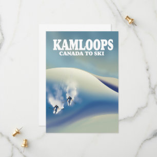 Save The Date Kamloops Canada à Ski