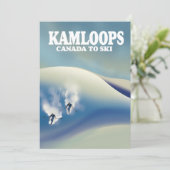 Save The Date Kamloops Canada pour skier (Debout devant)