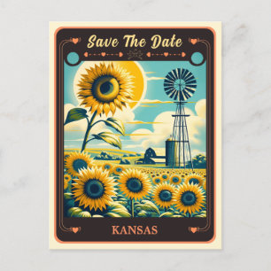 Save the date Kansas Invitation Briefkaart