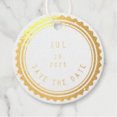 Save the date | Kantelstempel Bedankjes Labels (Voorkant)