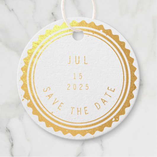 Save the date | Kantelstempel Bedankjes Labels (Voorkant)