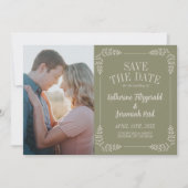 Save The Date Katherine Frame | Couleurs courbes | Réservez la d (Devant)