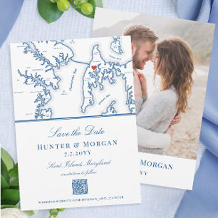 Save The Date Kent Island Maryland Destination Wedding Code QR