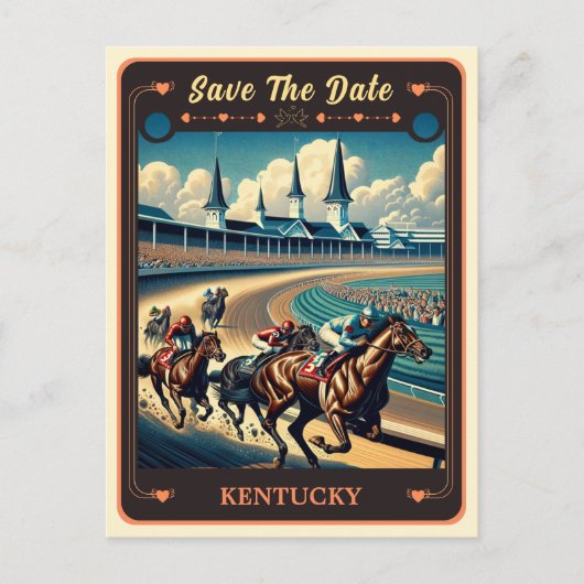 Save the date | Kentucky Invitation Briefkaart (Voorkant)