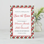 Save The Date KENYA Mariage Christian Custom Celebration RED (Debout devant)