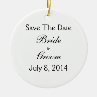 Save the date keramisch ornament
