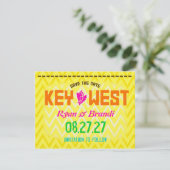 Save The Date KEY WEST Enregistrer la date Linen (Debout devant)