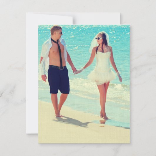 Save The Date KEY WEST Wood Enregistrer La Date (Dos)