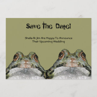 Save The Date: Kikkers Paar: Blij Om Aan Te Kondig Kaart