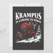 Save The Date Krampus arrive à Town Krampus Noël (Devant)