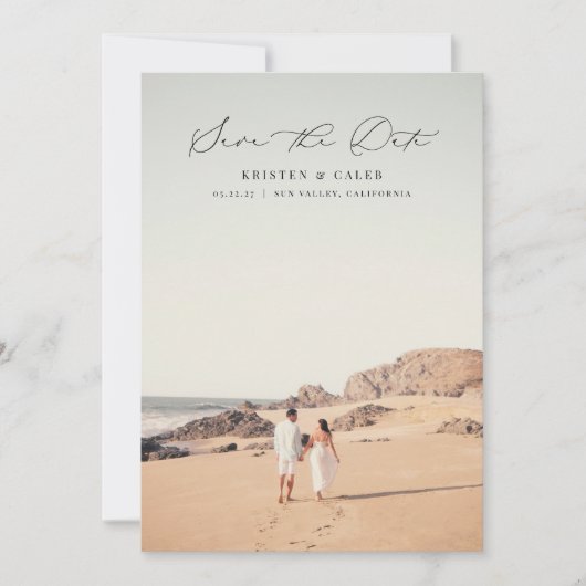 Save The Date KRISTEN Minimalist 2 Mariage photo (Devant)