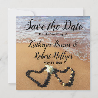 Save The Date Kukui Nut Lei Beach Enregistrer la date