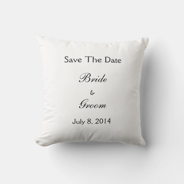 Save the date kussen (Voorkant)